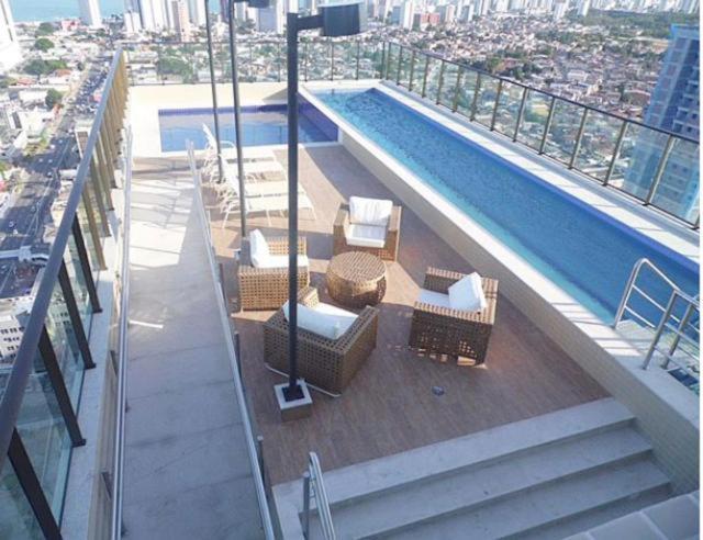 Flat Beach Class Excelsior - Em Frente Ao Shopping Riomar Ресифи Екстериор снимка